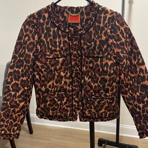 J. Crew Women's Bold Animal Print Puffer Jacket